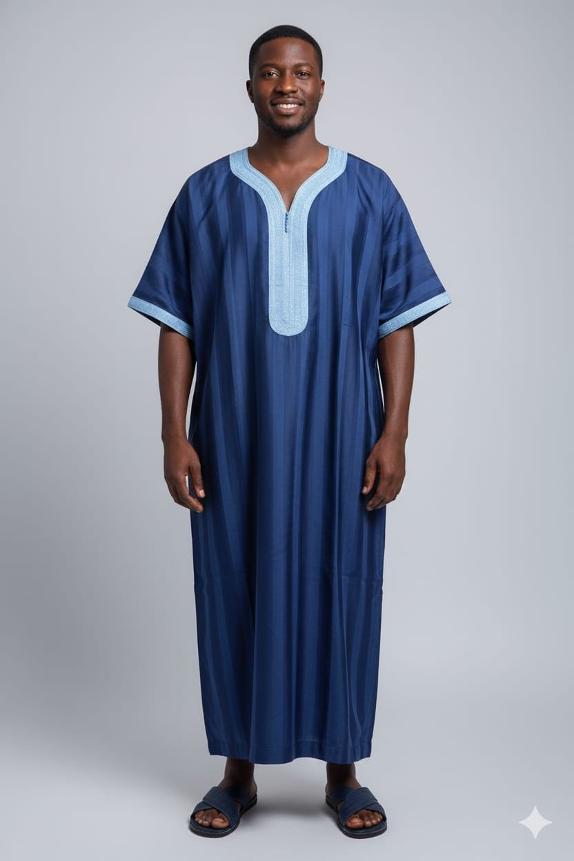 Gandoura jawhara 1t 6 Gandoura Jawhara 1t disponible en plusieurs couleurs – Image 1