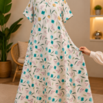 Robe d'été longue imprimée KF18