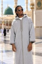 Djellaba Homme Hiver – Tissu Moubra Doux & Confortable – Image 2