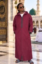Djellaba Homme Hiver – Tissu Moubra Doux & Confortable – Image 7