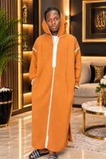 Djellaba Homme Hiver – Tissu Moubra Doux & Confortable – Image 6