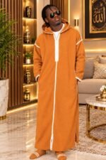 Djellaba Homme Hiver – Tissu Moubra Doux & Confortable – Image 5