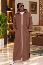 Djellaba Homme Hiver – Tissu Moubra Doux & Confortable – Image 4