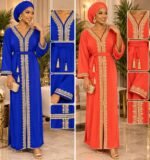 Caftan Marocain Moderne – Disponible en Crêpe et Jawhara – Image 3