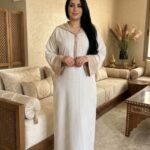 Djellaba Marocaine Femme à Rayures – 100% Coton Premium