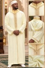 Ensemble Djellaba Homme 3 Pièces – Gabardine & Djellaba Transparente