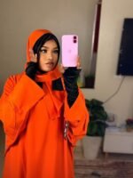 Gandoura Femme avec Foulard & Gants Assortis – Ensemble Confortable – Image 3