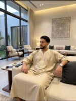 Gandoura Marocaine Homme en Lin Premium – Élégance & Confort