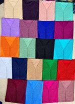 Gandoura Femme Ton sur Ton avec Foulard Assorti – Tissu Crêpe Doux & Finitions Soignées – Image 9