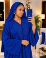 Gandoura Femme Ton sur Ton avec Foulard Assorti – Tissu Crêpe Doux & Finitions Soignées – Image 5